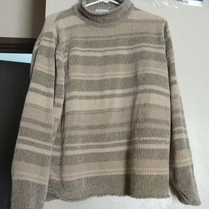 Mock turtleneck striped sweater Emily Rose (M)